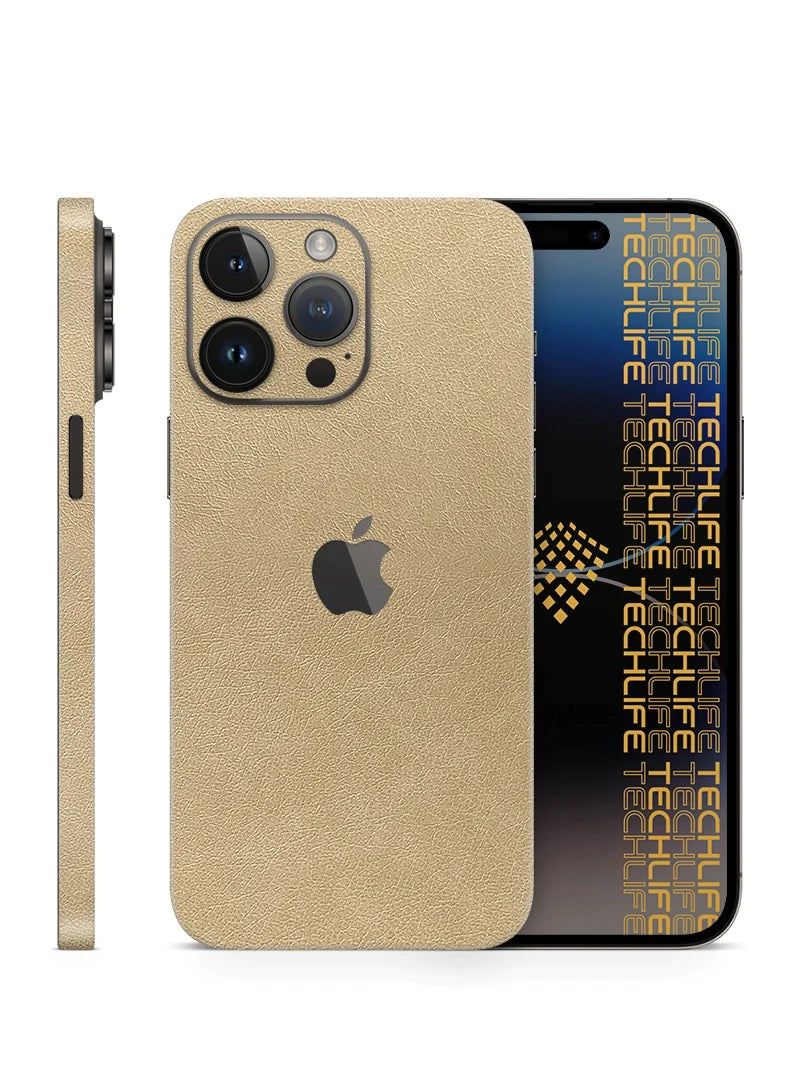 Skin Premium Cuero Esencia Marfil iPhone 15 Pro