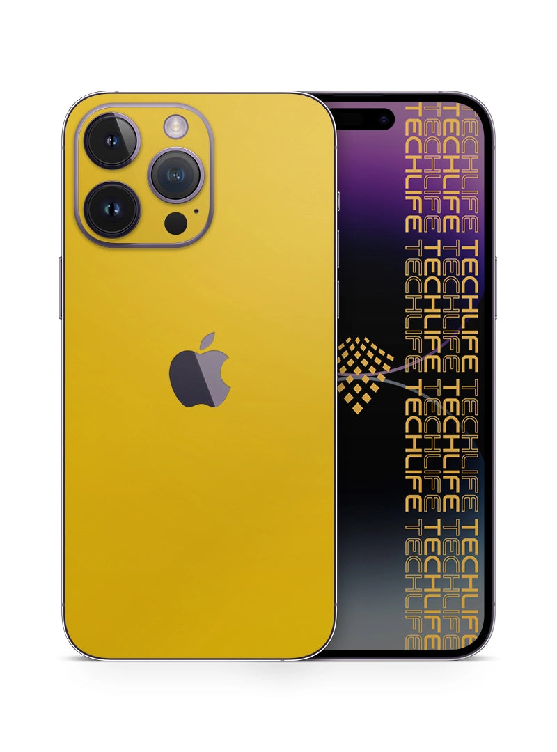 Skin Premium Color Amarillo Brillante iPhone 14 Pro Max