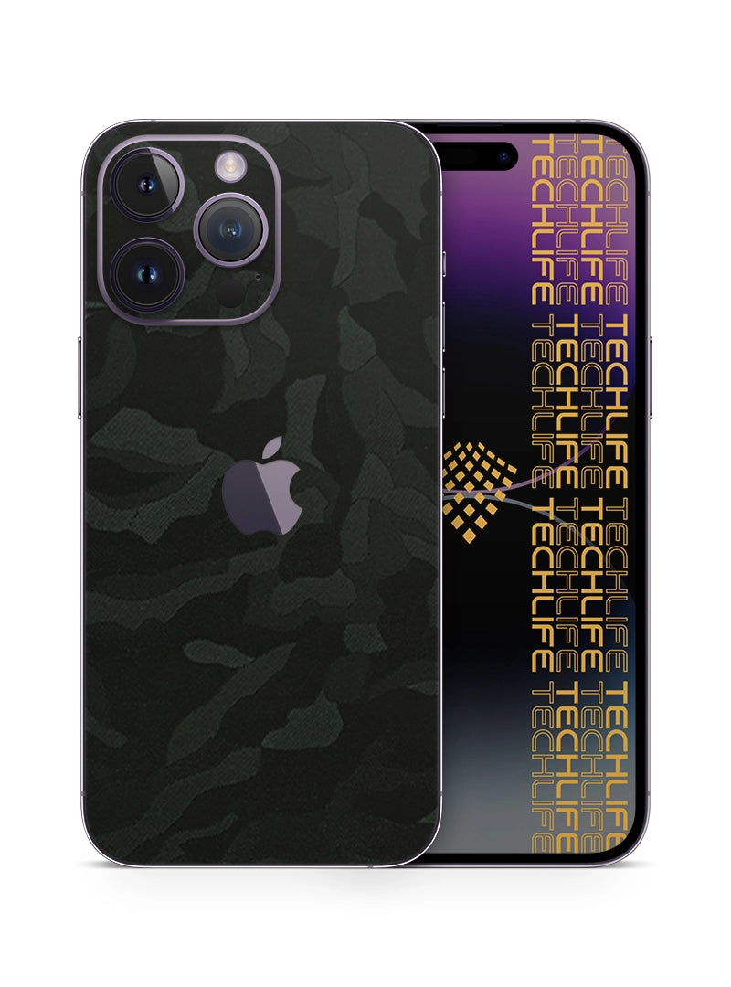 Skin Premium Camuflaje Comando Oscuro iPhone 14 Pro Max