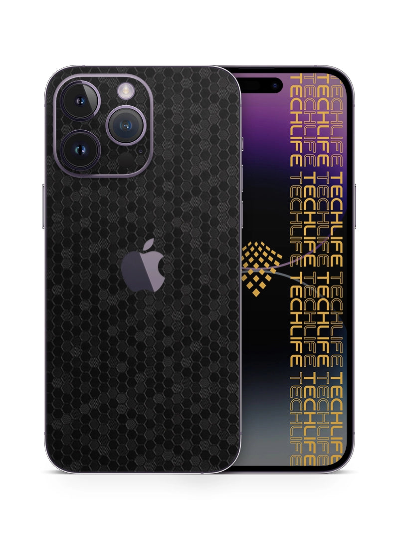 Skin Premium HexaTech Abismo Negro iPhone 14 Pro Max