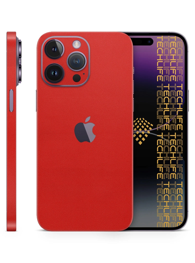 Skin Premium Alcantara Rojo iPhone 14 Pro Max