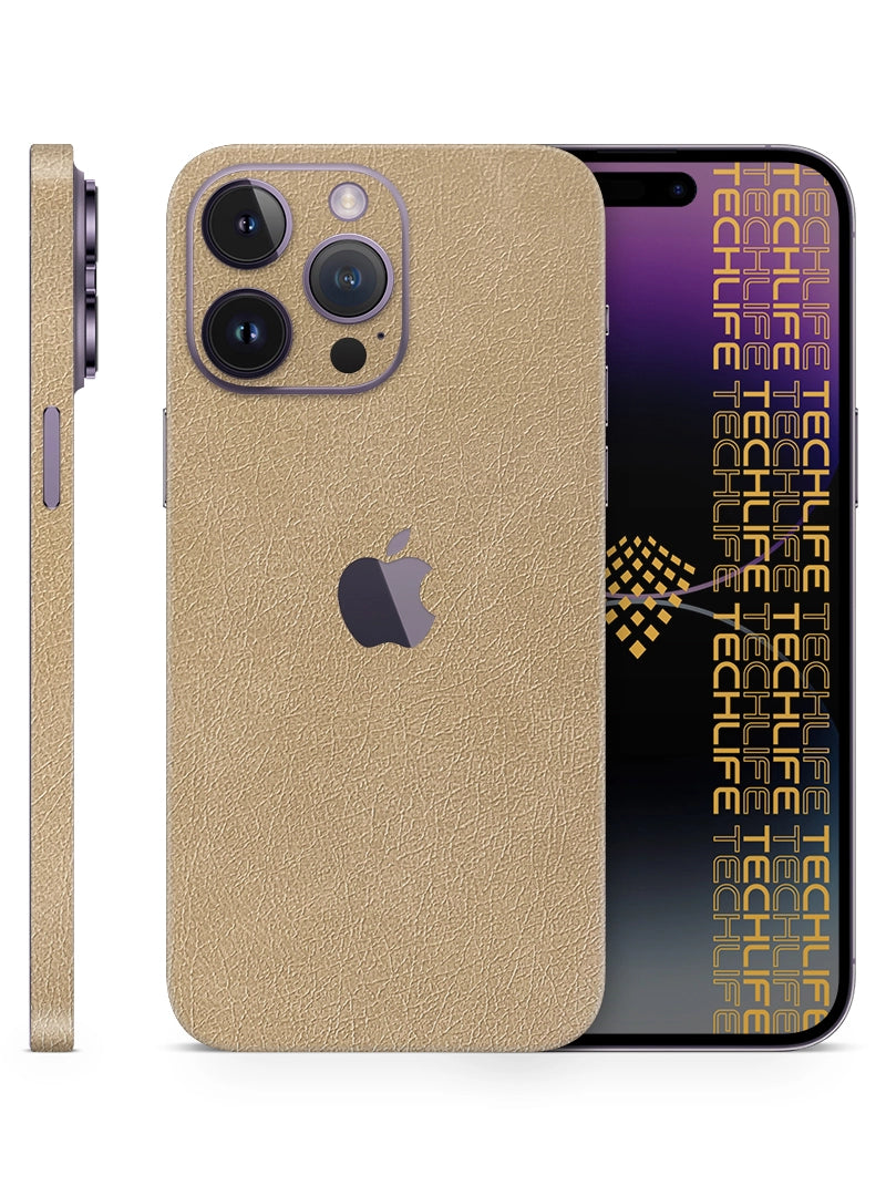 Skin Premium Cuero Esencia Marfil  iPhone 14 Pro Max