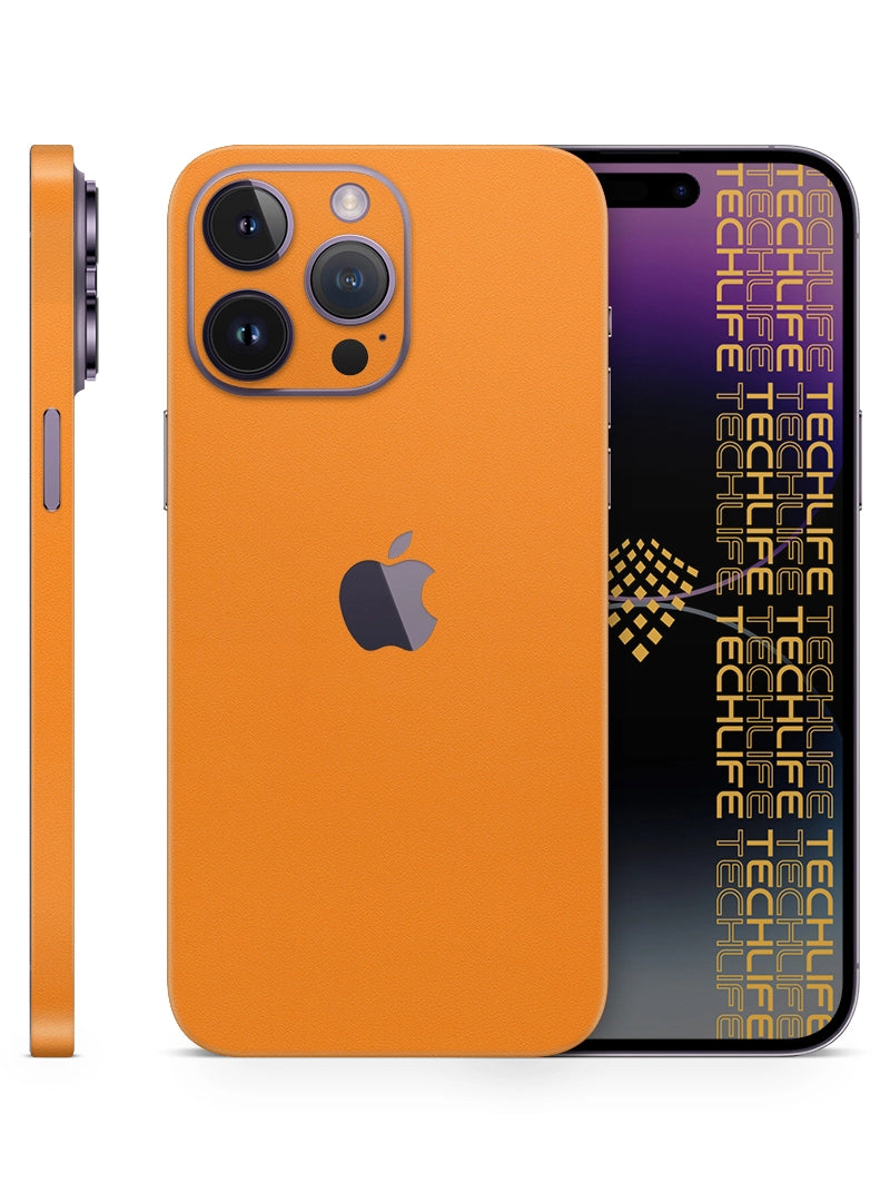 Skin Premium Alcantara anaranjado iPhone 14 Pro Max