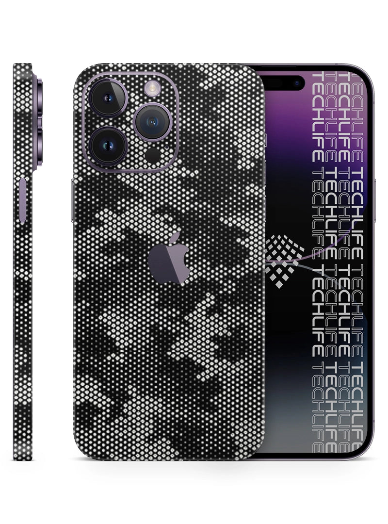 Skin Silver Camuflado Pixel iPhone 14 Pro Max