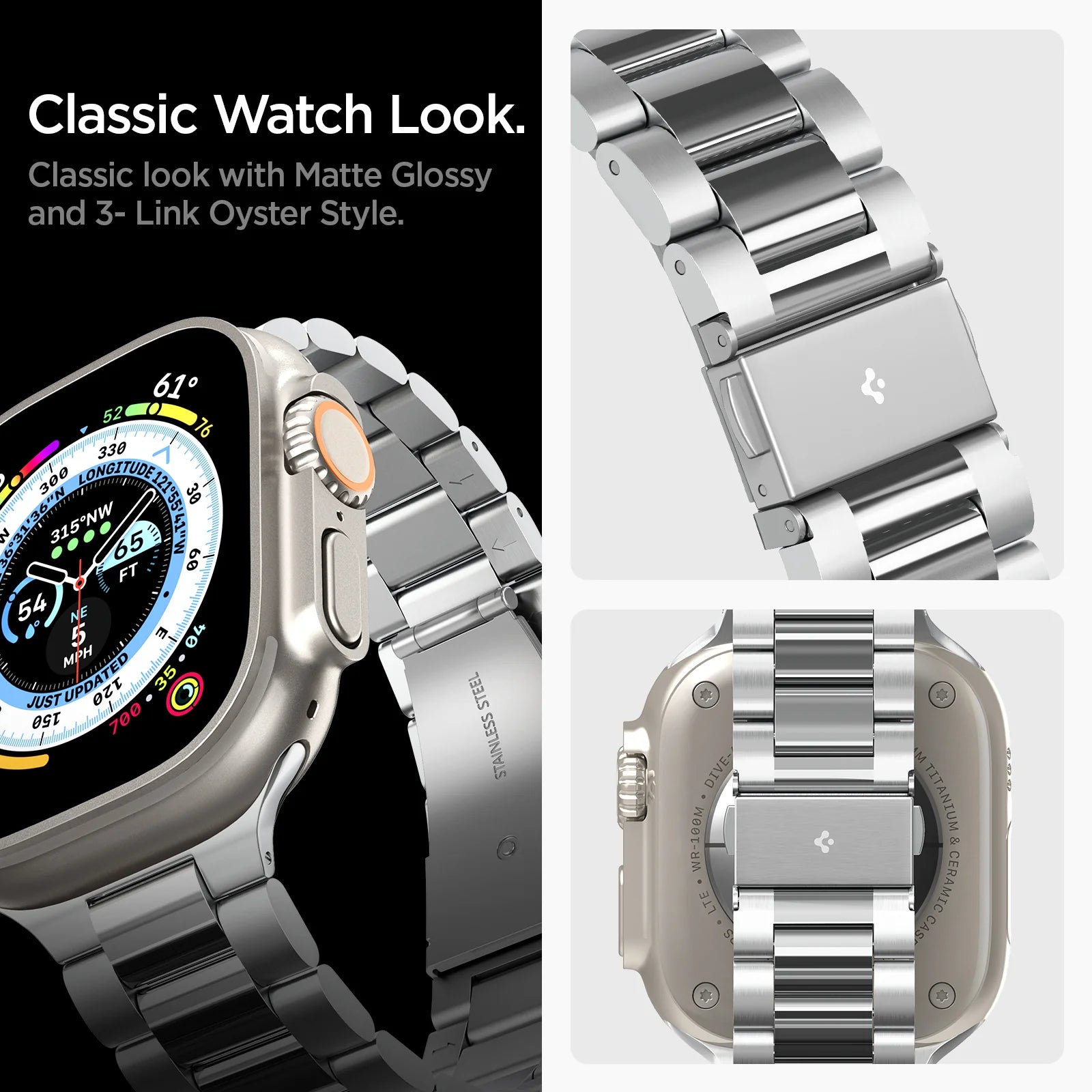 Correa Spigen Modern Fit 316L  Apple Watch 49/46/45/44mm