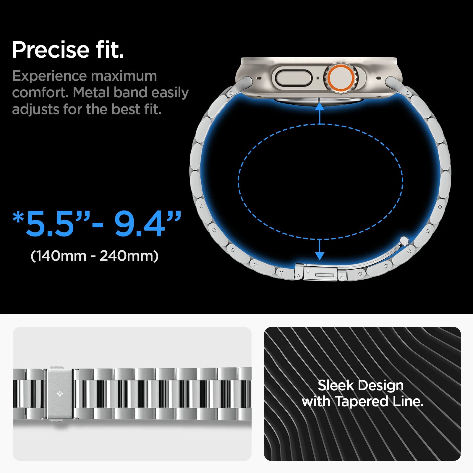 Correa Spigen Modern Fit 316L  Apple Watch 49/46/45/44mm