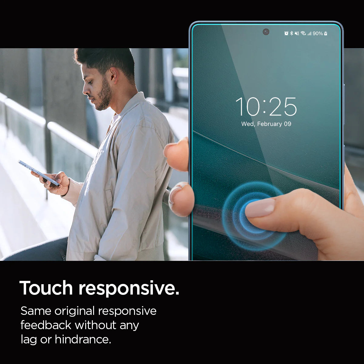 Protector de pantalla Spigen EZ FIT GLAS.tR Privacy Galaxy S25 Ultra