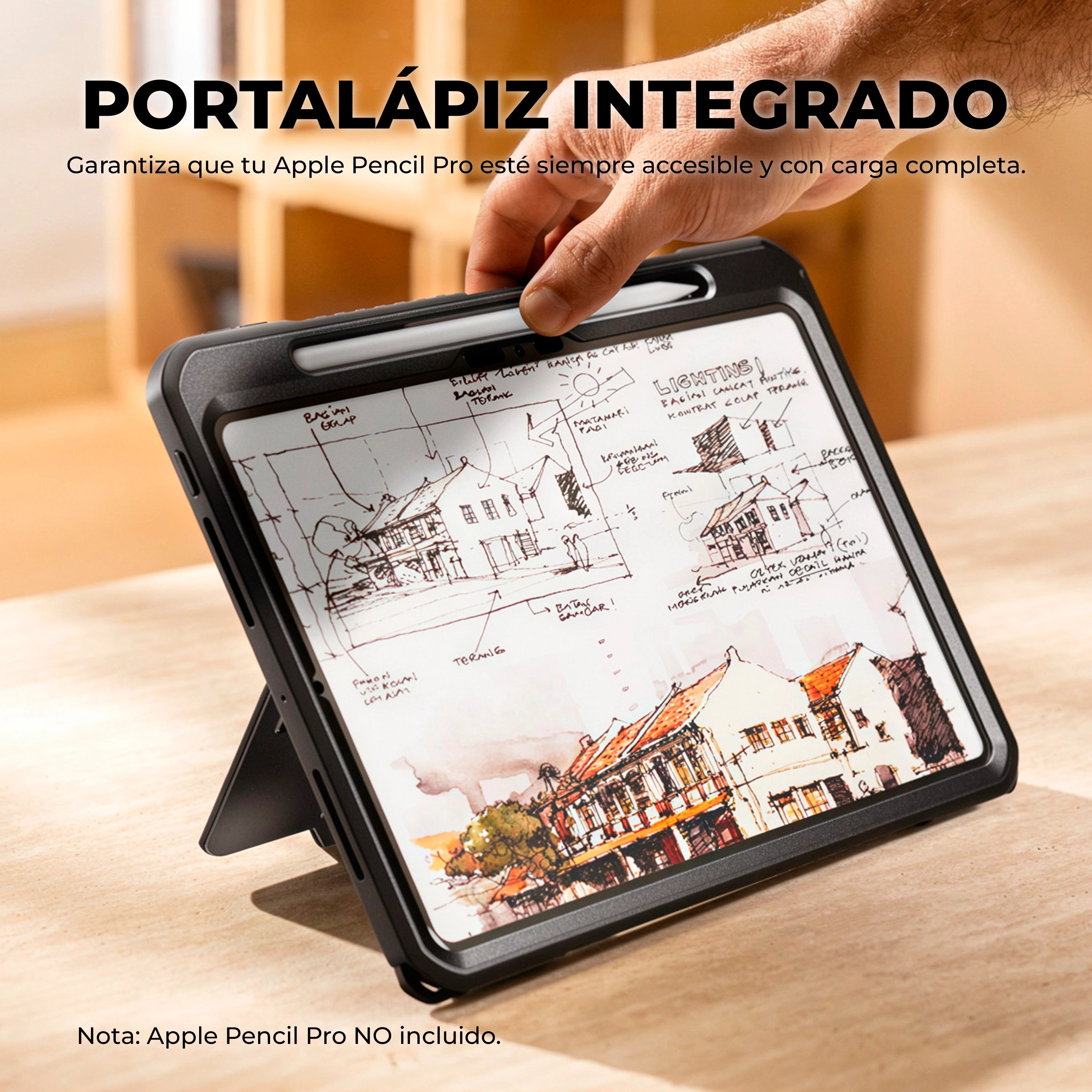 Case Dexnor Armor 360° - iPad Pro M5 13" (con Mica)