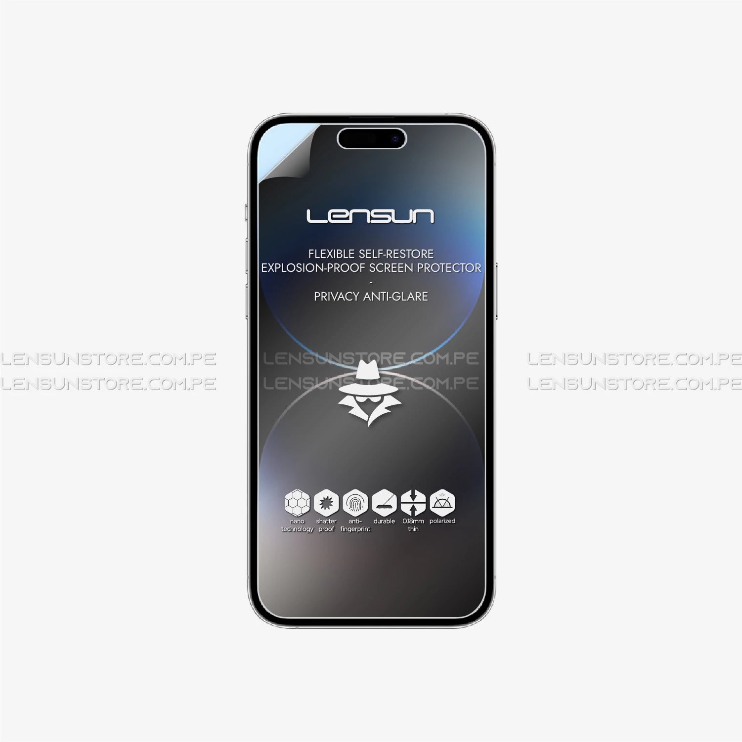 Protector de Pantalla Lensun Privacidad Mate iPhone 14 Pro