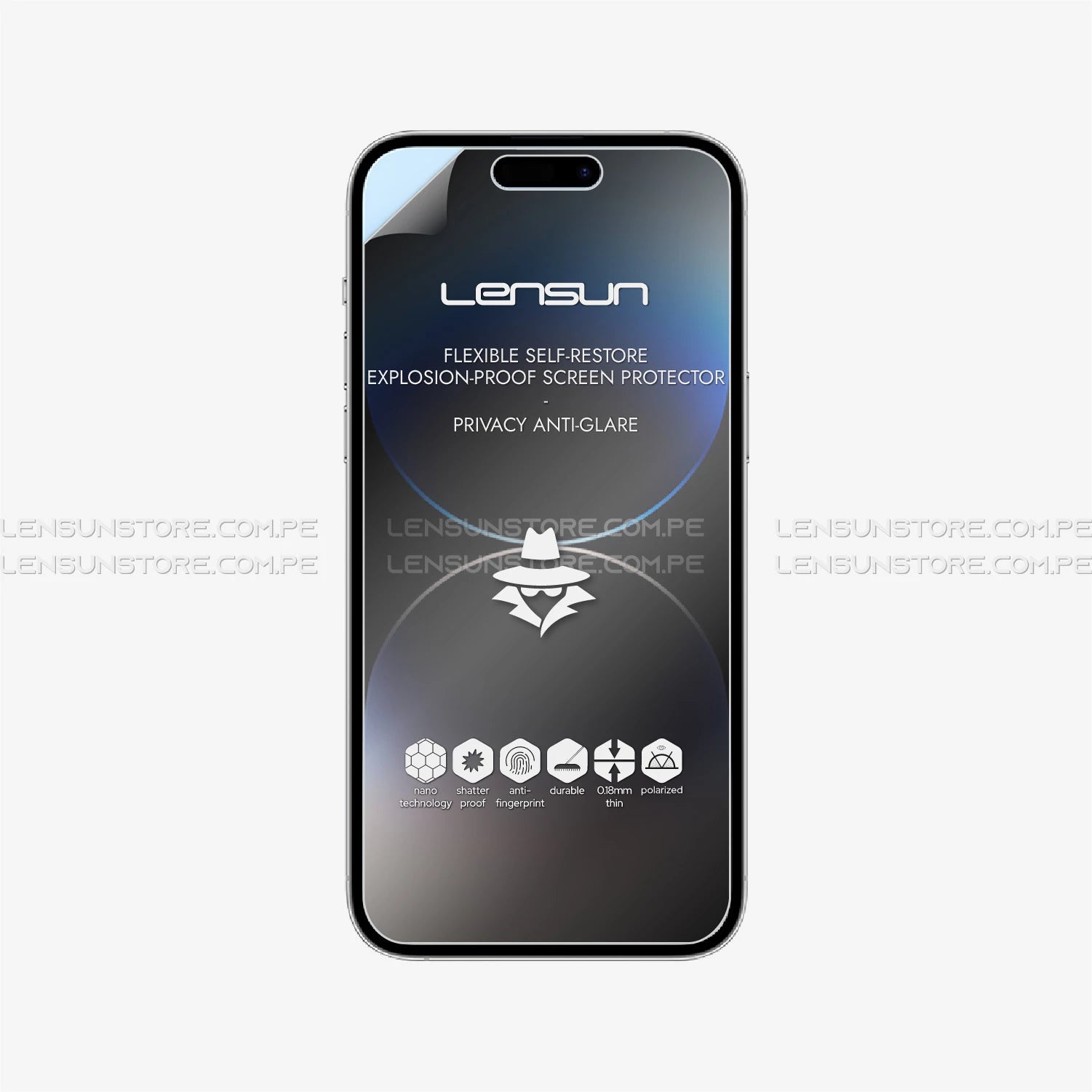 Protector de Pantalla Lensun Privacidad Mate iPhone 14 Pro Max