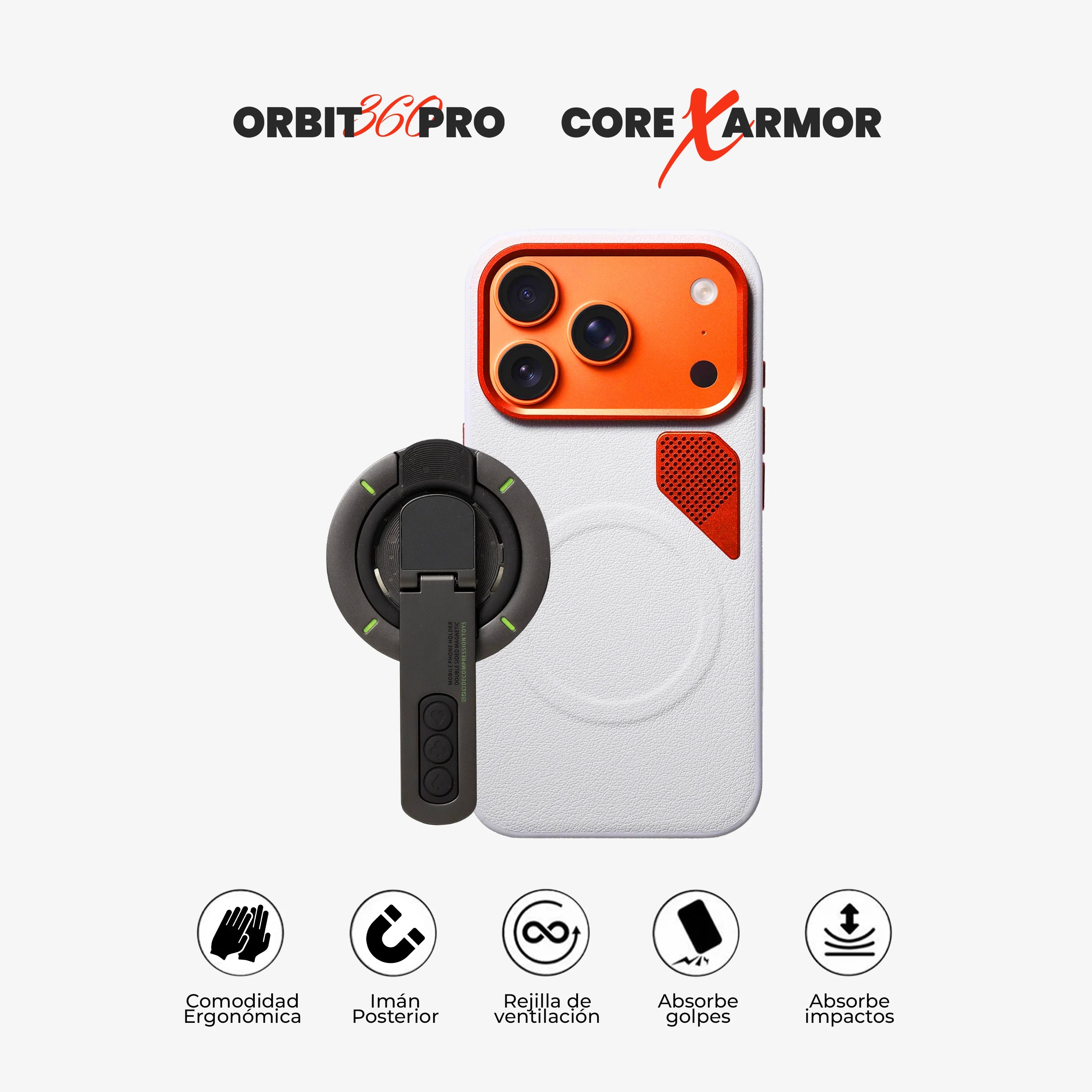 #Case Core X Armor - iPhone 17 Pro Max (MagSafe) (Color)_blanco