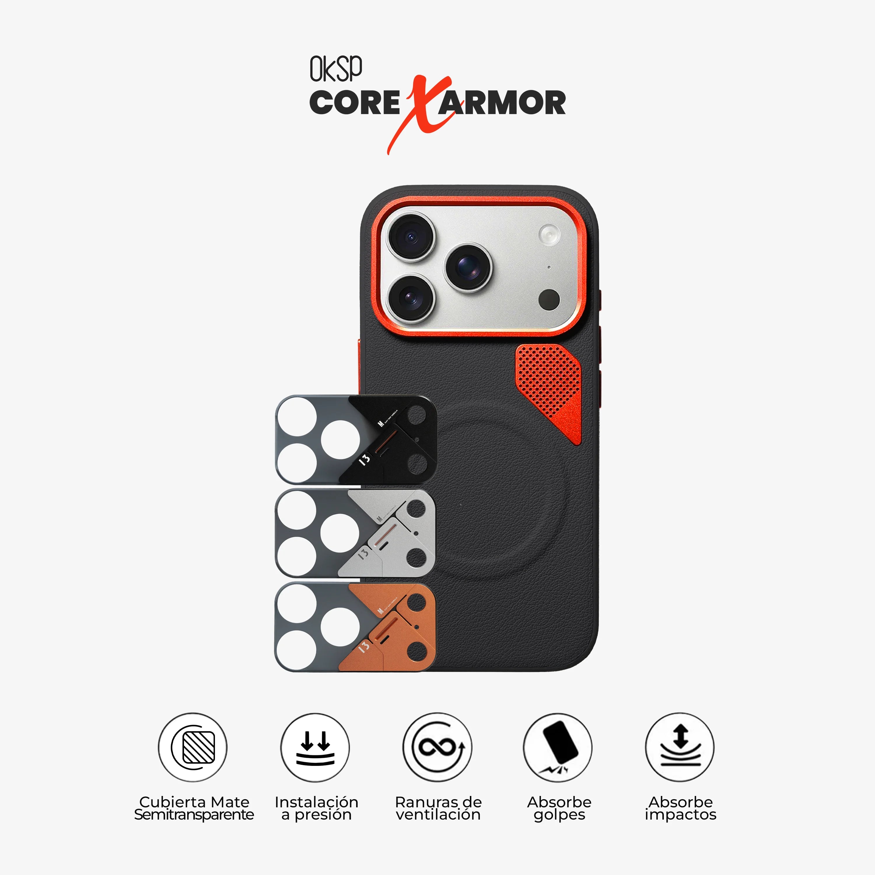#Case Core X Armor - iPhone 17 Pro Max (MagSafe) (Color)_negro