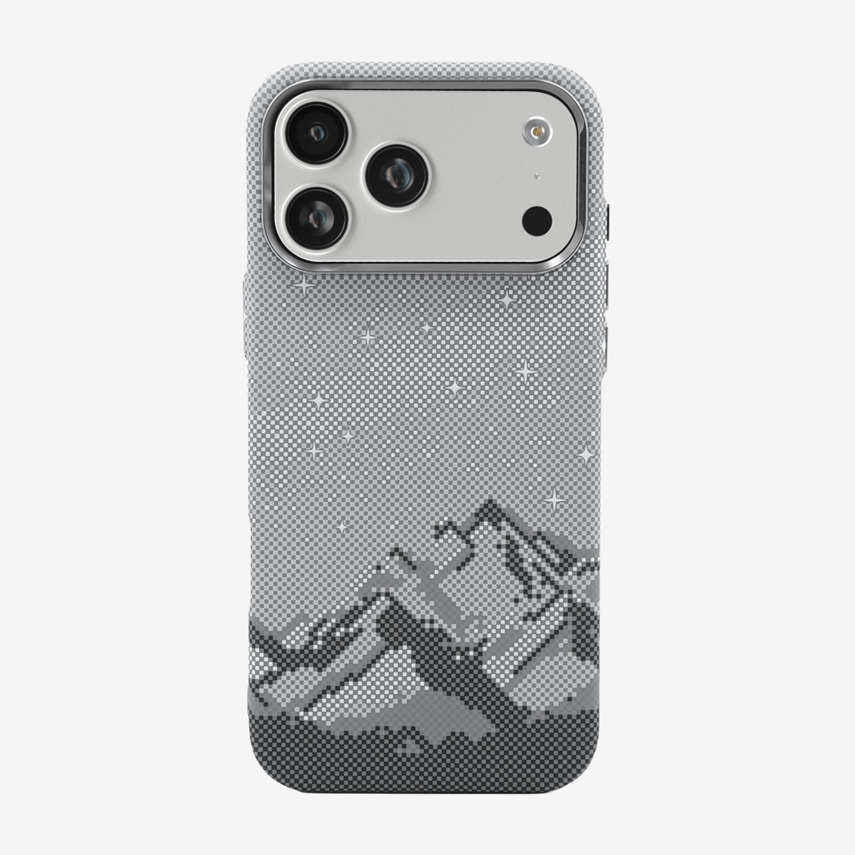 Case Luxo Diseño Fibra de Carbono - iPhone 17 Pro Max ( Mountain Night )( Magsafe)