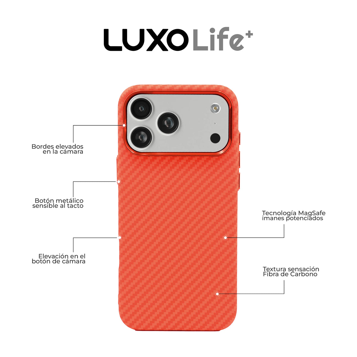 Case Luxo Orange - iPhone 17 Pro (MagSafe)