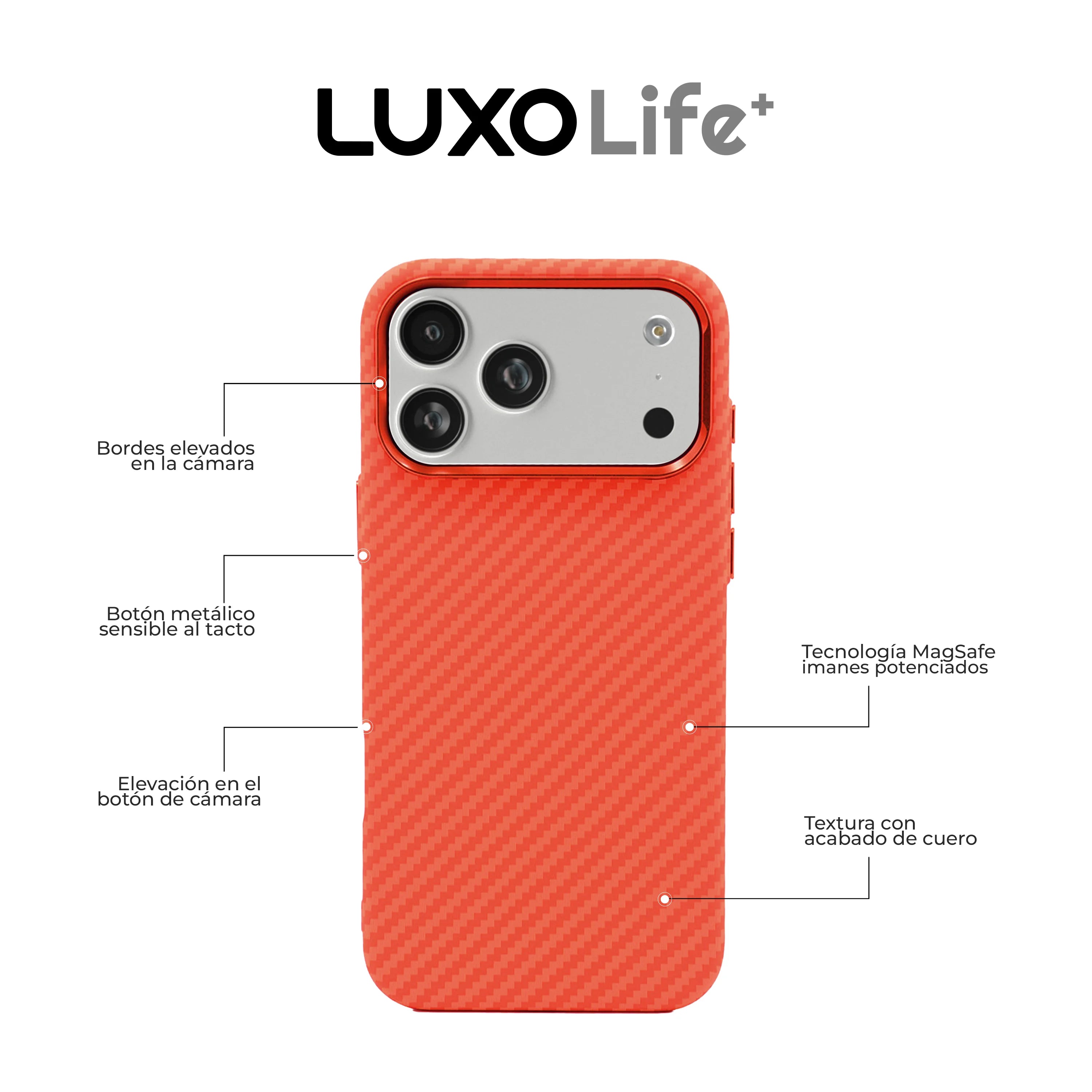 Case Luxo Orange - iPhone 17 Pro (MagSafe)