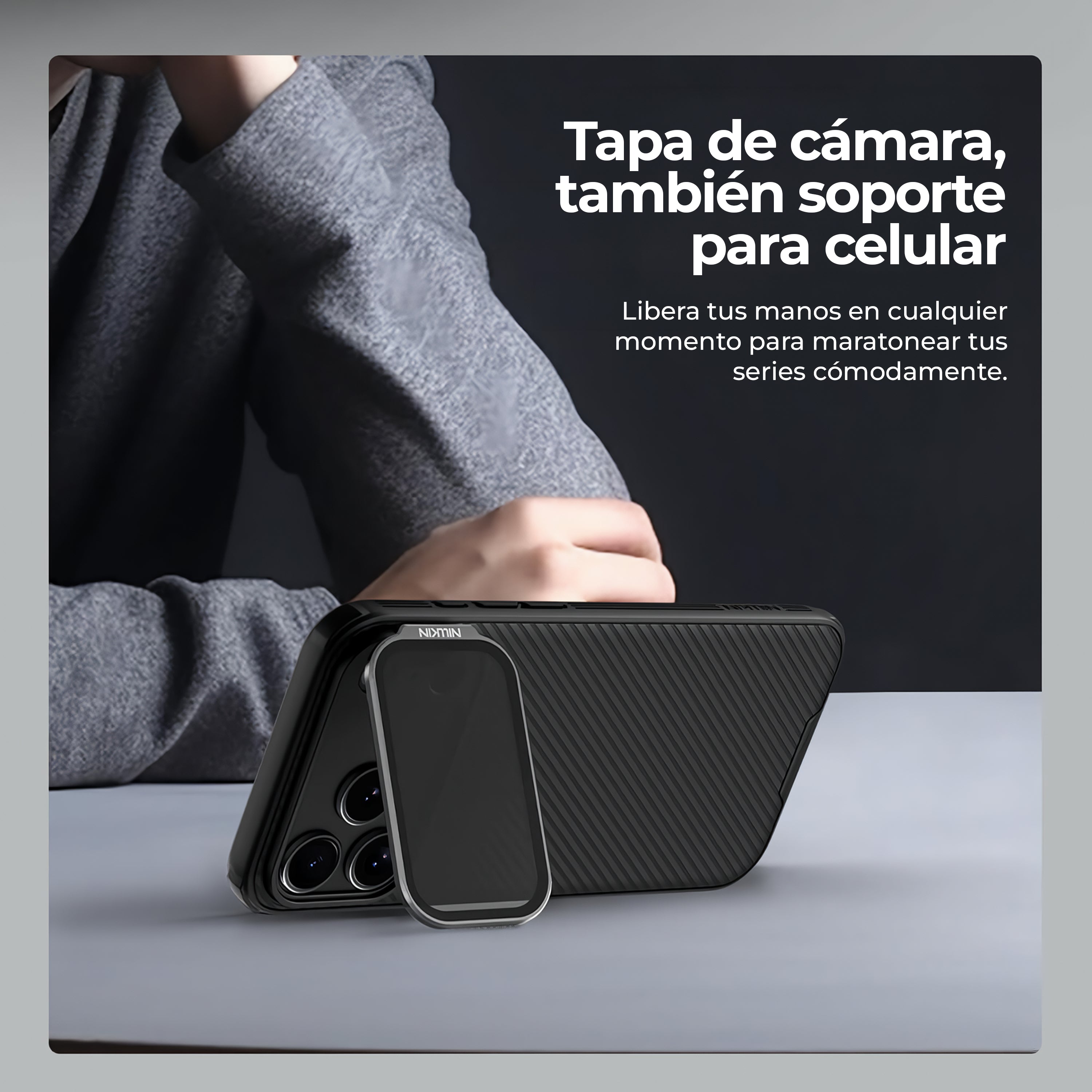 Case Nillkin CamShield Prop - iPhone 17 Pro Max  ( Lente Oscuro ) (Magsafe)