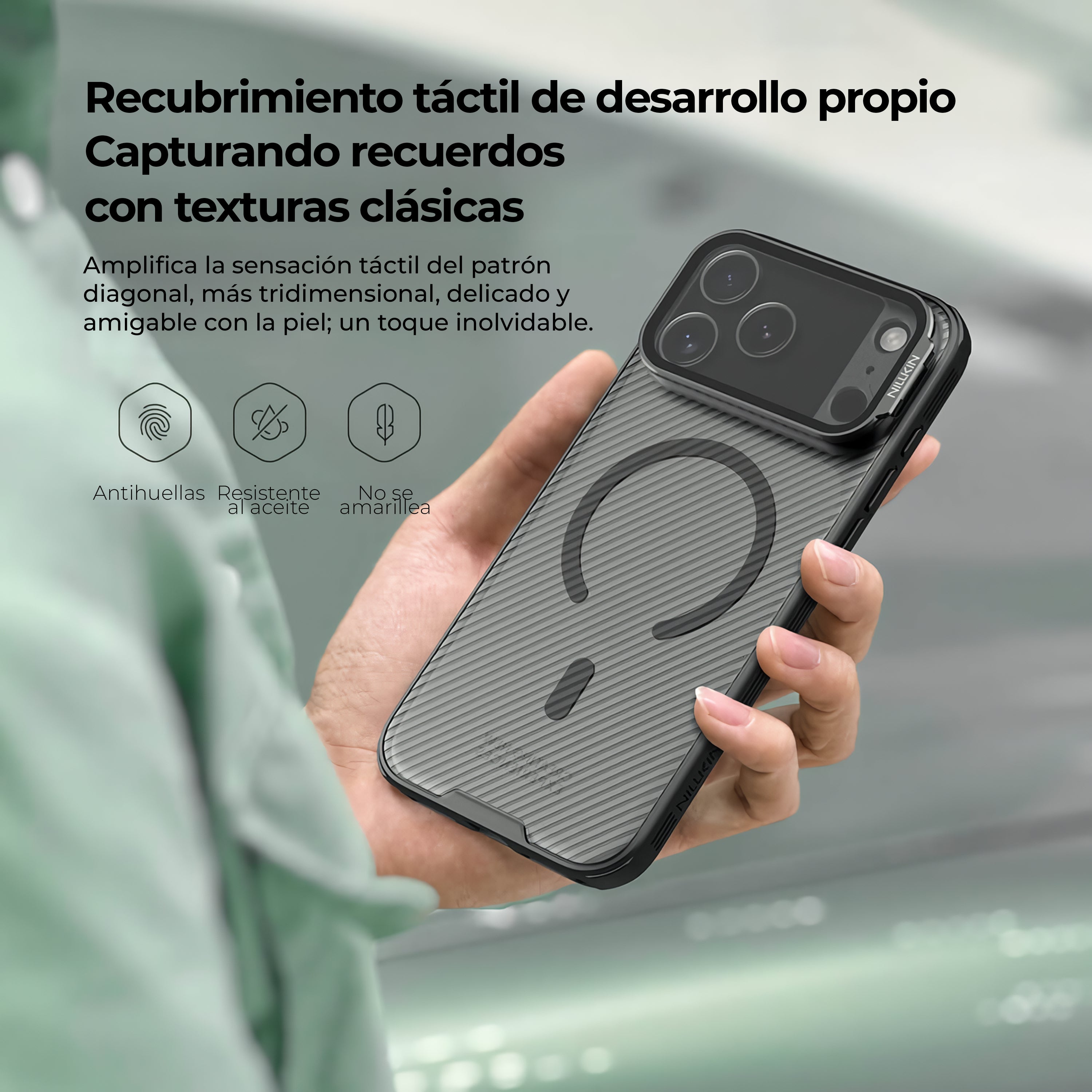 Case Nillkin CamShield Prop  - iPhone 17 Pro ( Lente Transparente Oscuro ) (Magsafe)