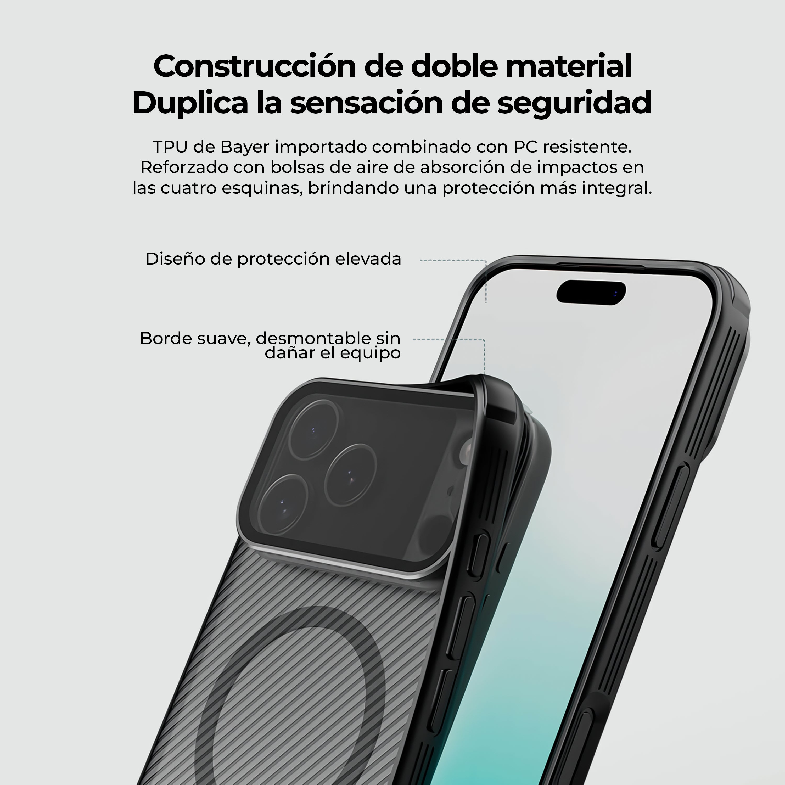 Case Nillkin CamShield Prop - iPhone 17 Pro Max ( Lente Transparente Oscuro ) (Magsafe)
