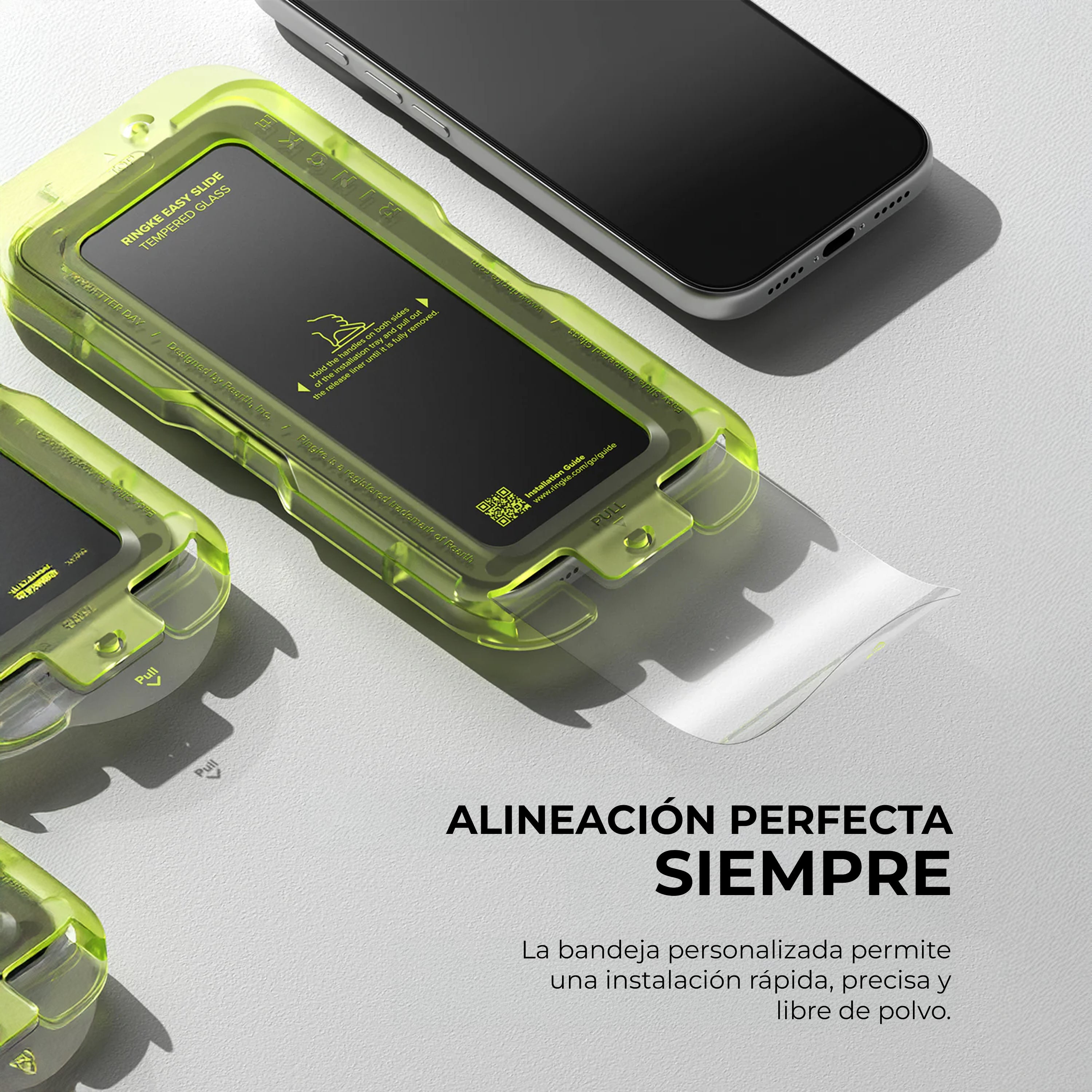 Protector de Pantalla Vidrio Ringke Easy Slide iPhone 17 Pro Max (Instalador) 2pcs