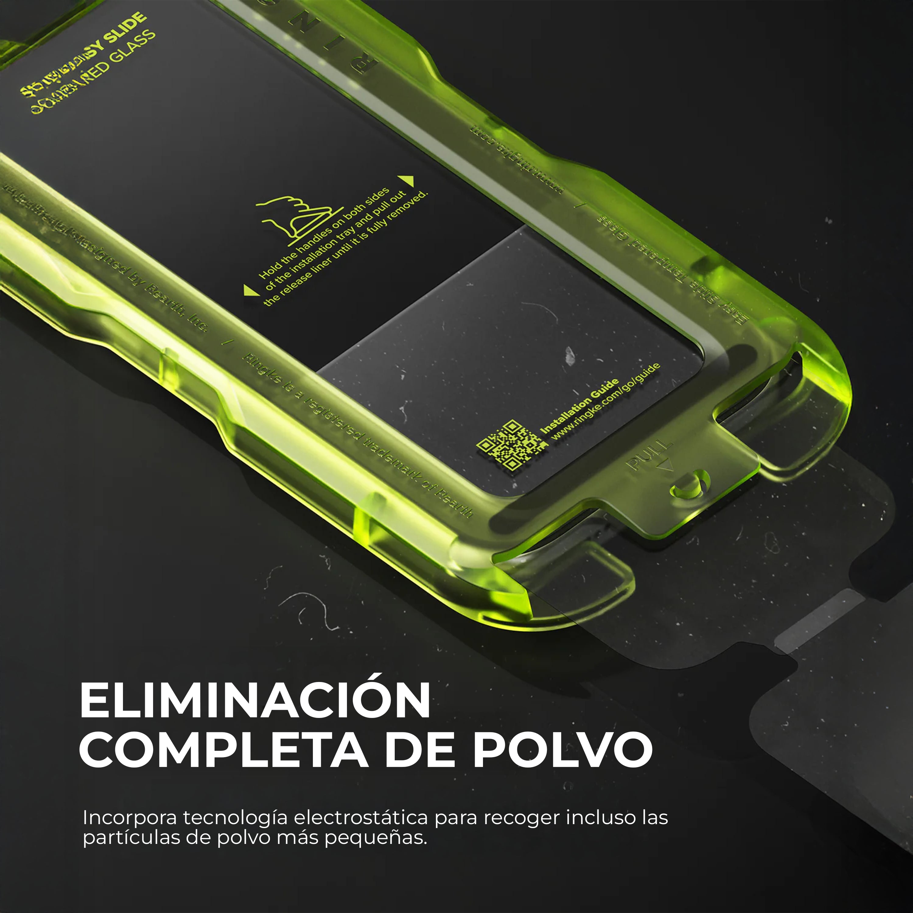 Protector de Pantalla Vidrio Ringke Easy Slide iPhone 17 Pro Max (Instalador) 1pcs
