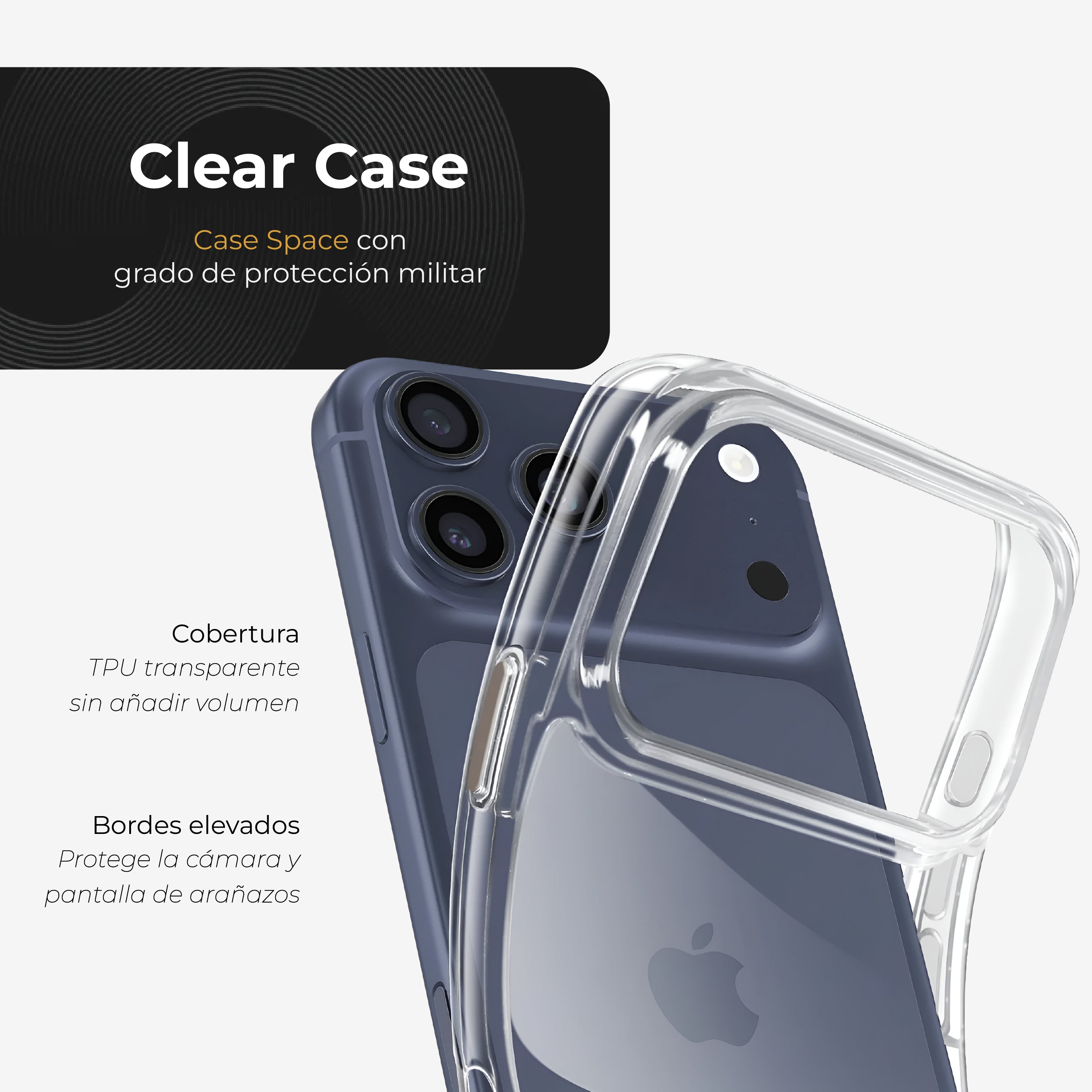Case Esencial Transparente iPhone 17 Pro