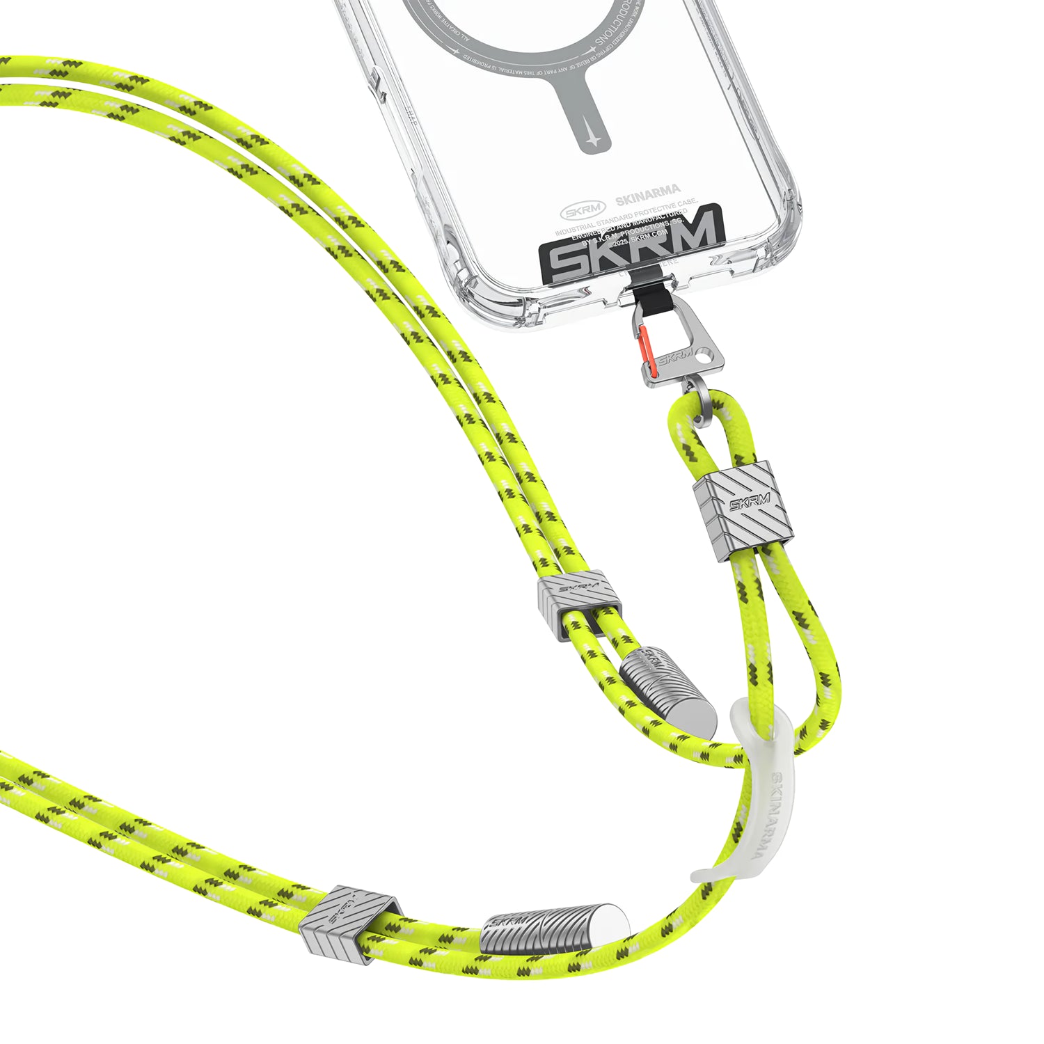 Correa Skinarma Lanyard DYNO VE NITEGLOW Cargador 2 en 1 con Cable USB-C