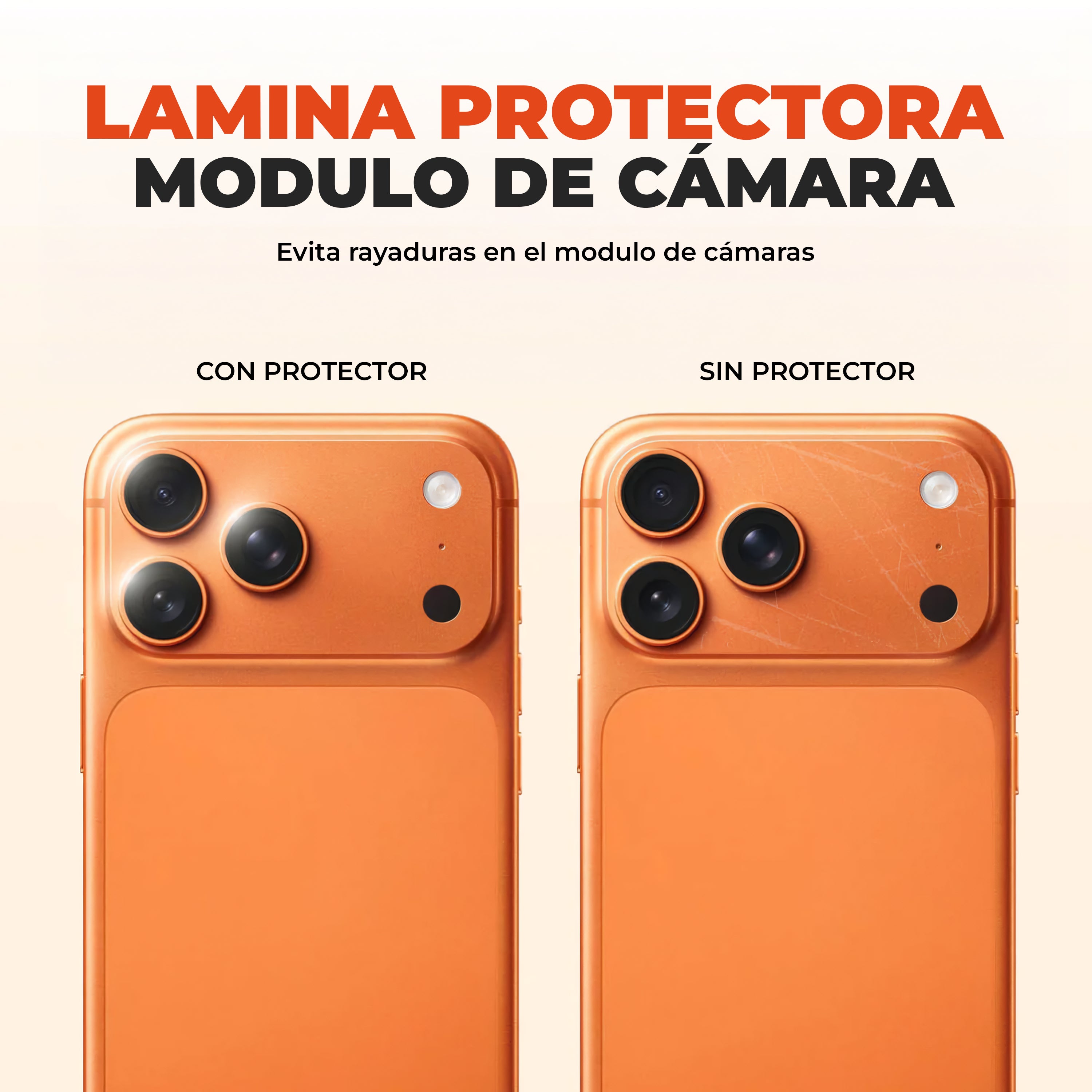 Pack Protector de Membrana Trasera + Módulo de Cámara iPhone 17 Pro