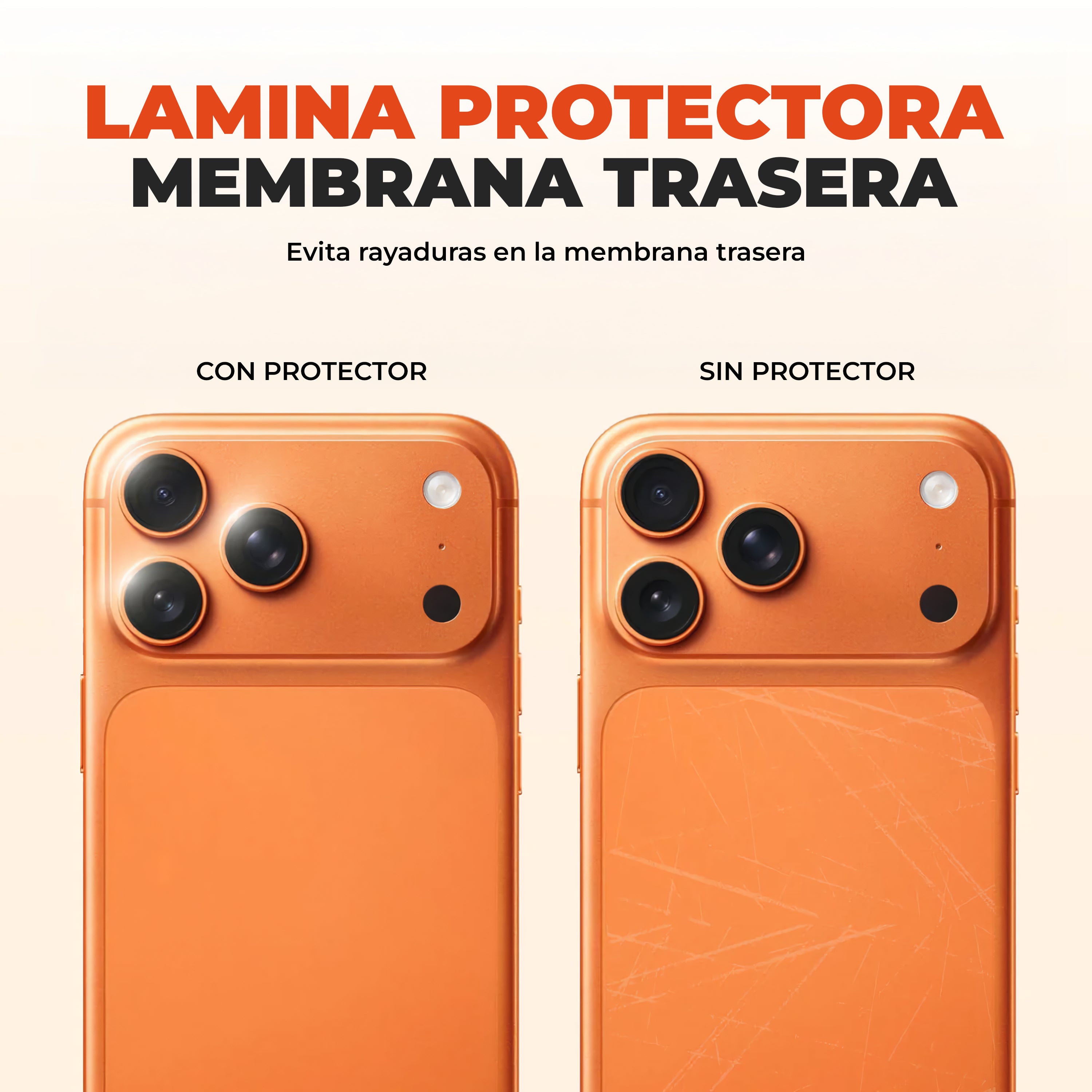 Protector Membrana Trasera iPhone 17 Pro Max