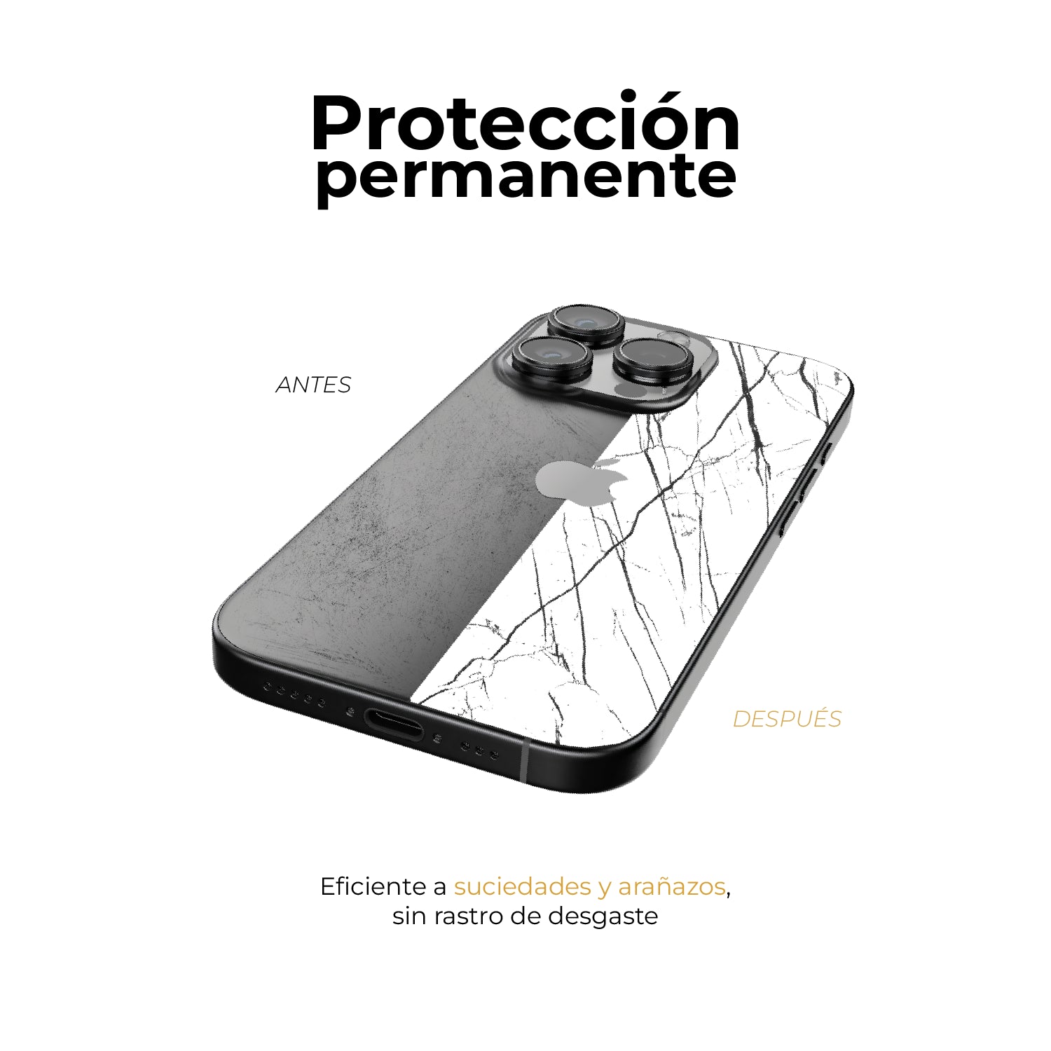 Skin Premium Mármol Nero - iPhone 16 Pro