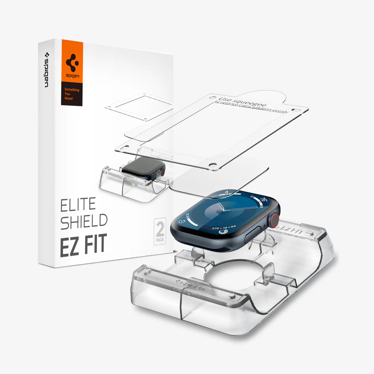 Vidrio Templado Spigen Elite Shield Ez Fit Apple Watch 10 - 42mm