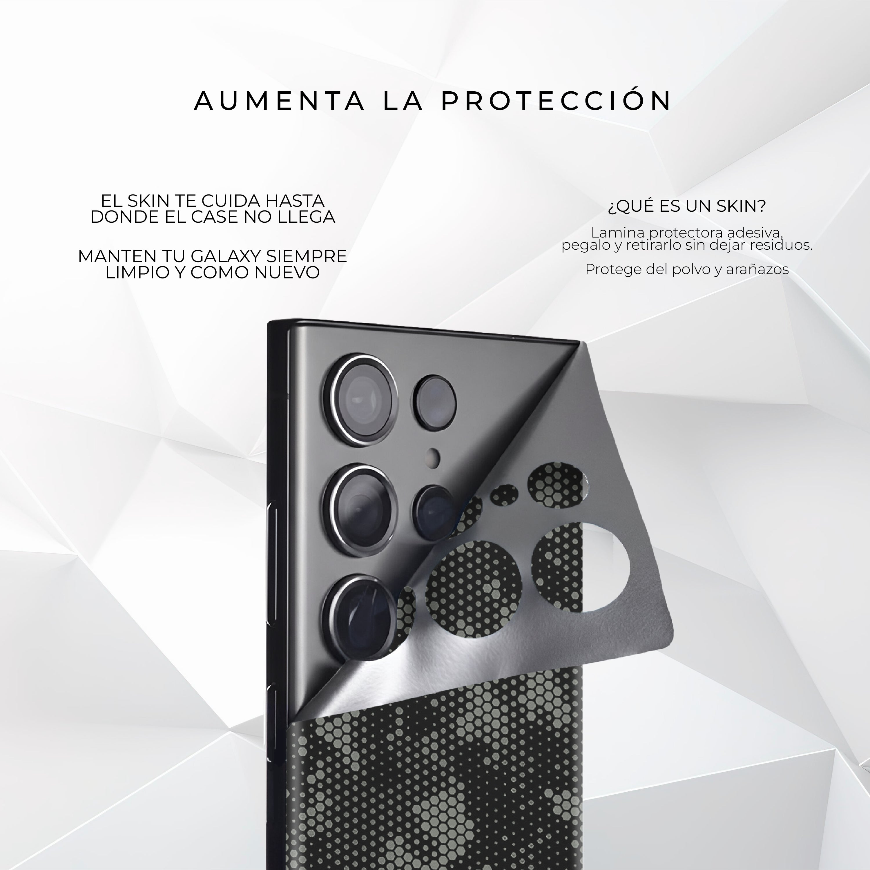 Tripack Galaxy S24 Ultra | Skin Premium + Case Color Pro 3 + Vidrio HD