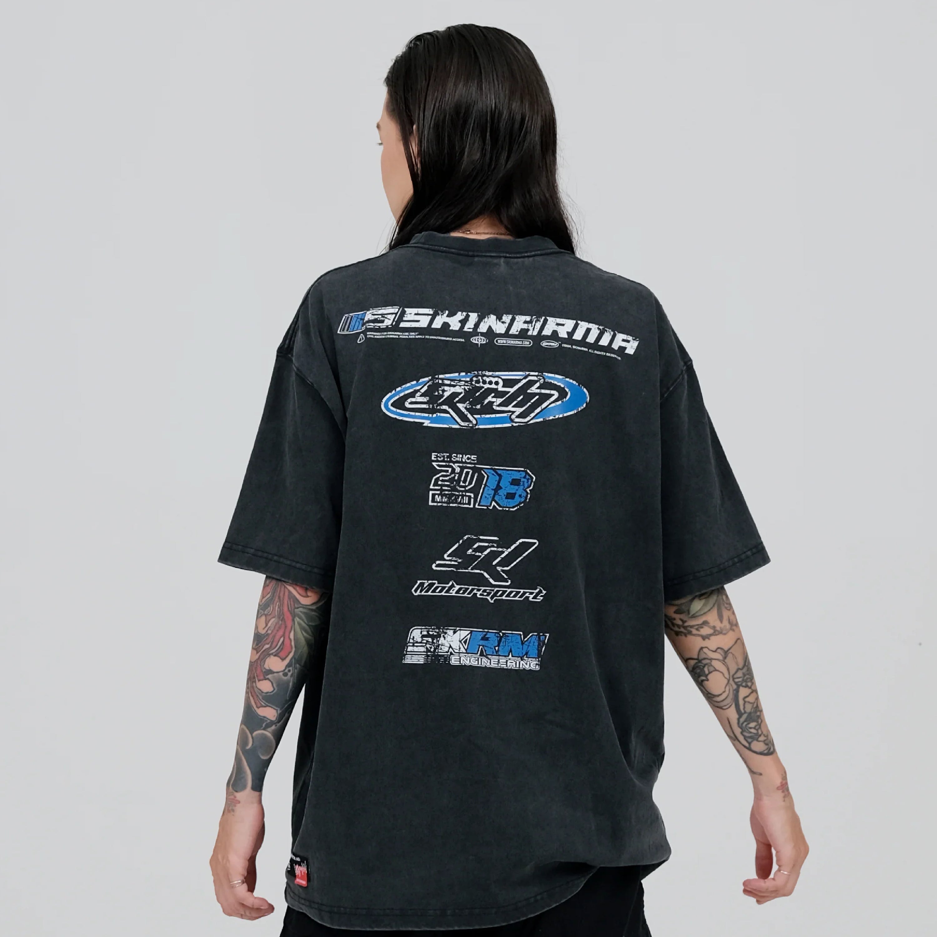 olo Acid Wash Skinarma Asphalt - Vintage Streetwear Gris