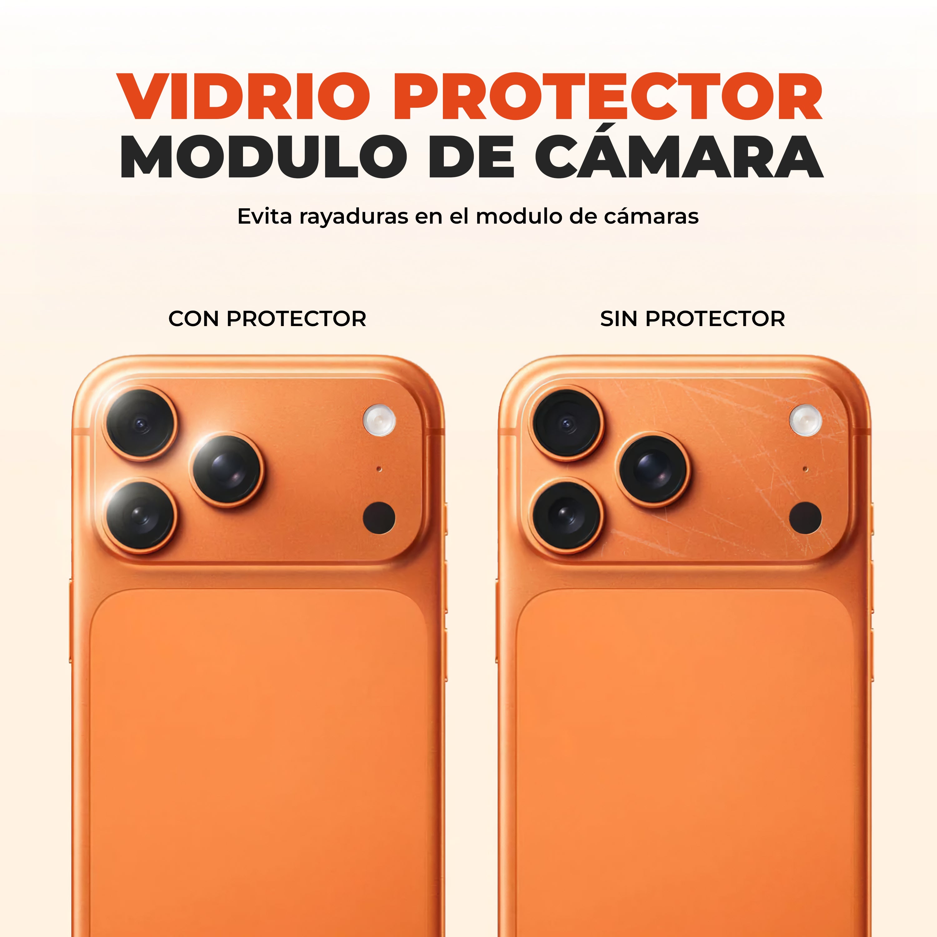 Pack Protector de Membrana Trasera + Módulo de Cámara iPhone 17 Pro max