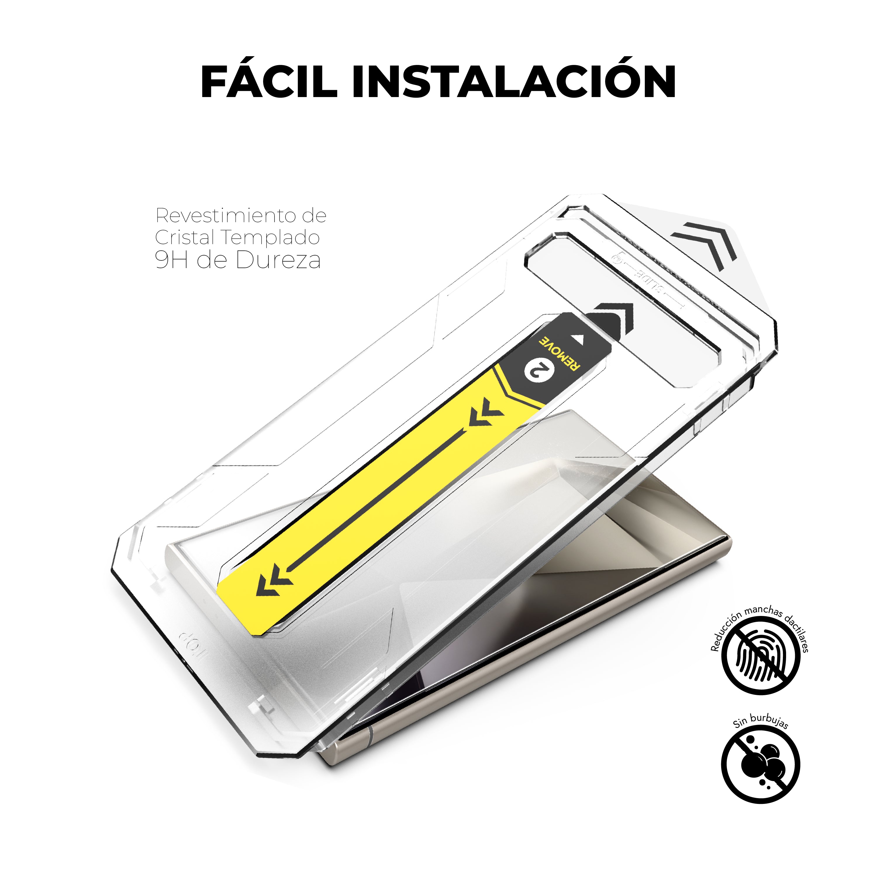 Protector de Pantalla Vidrio Templado 9H - Galaxy S24 Ultra (1 UND)