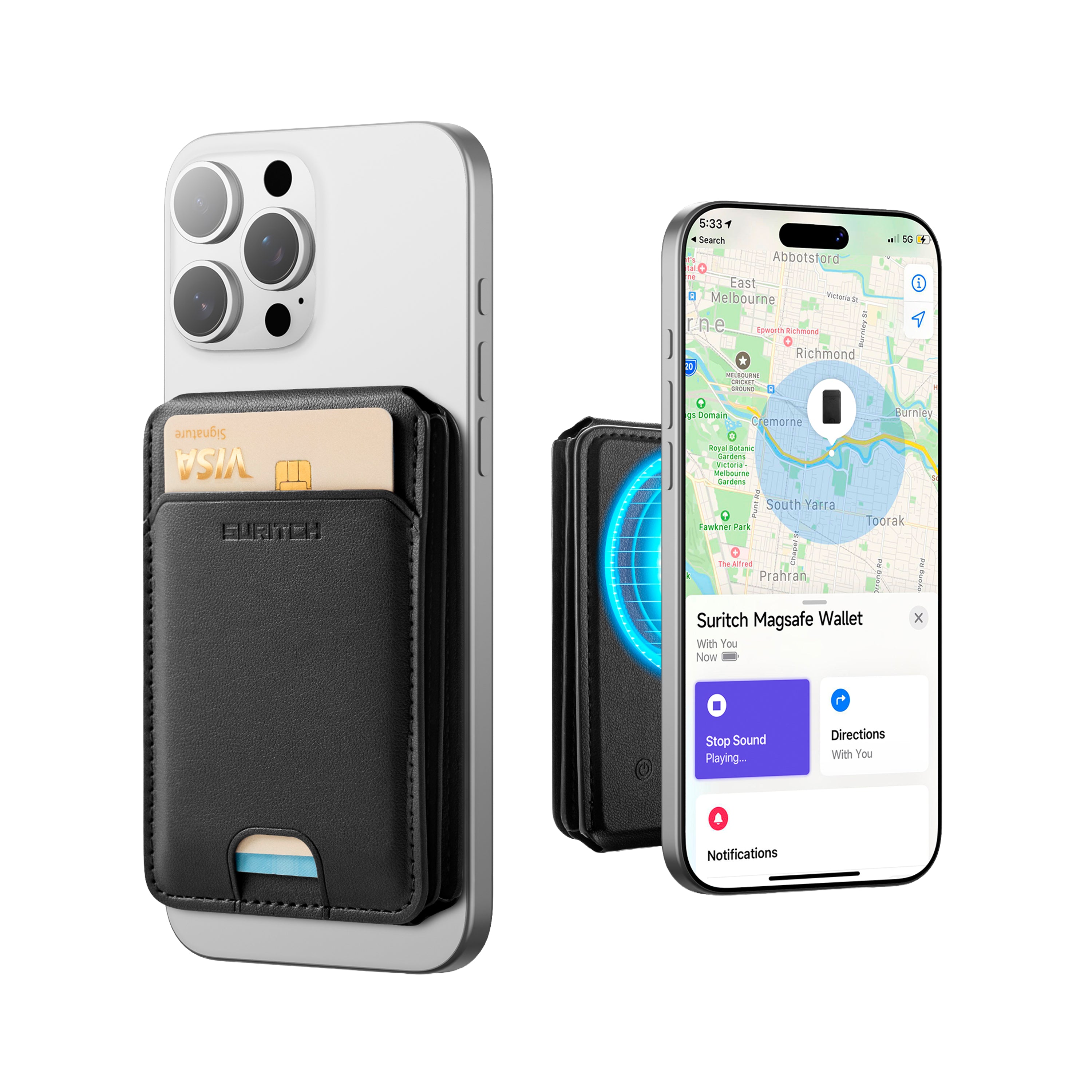 Tarjetero Suritch MagSafe NFC (Apple Find My)