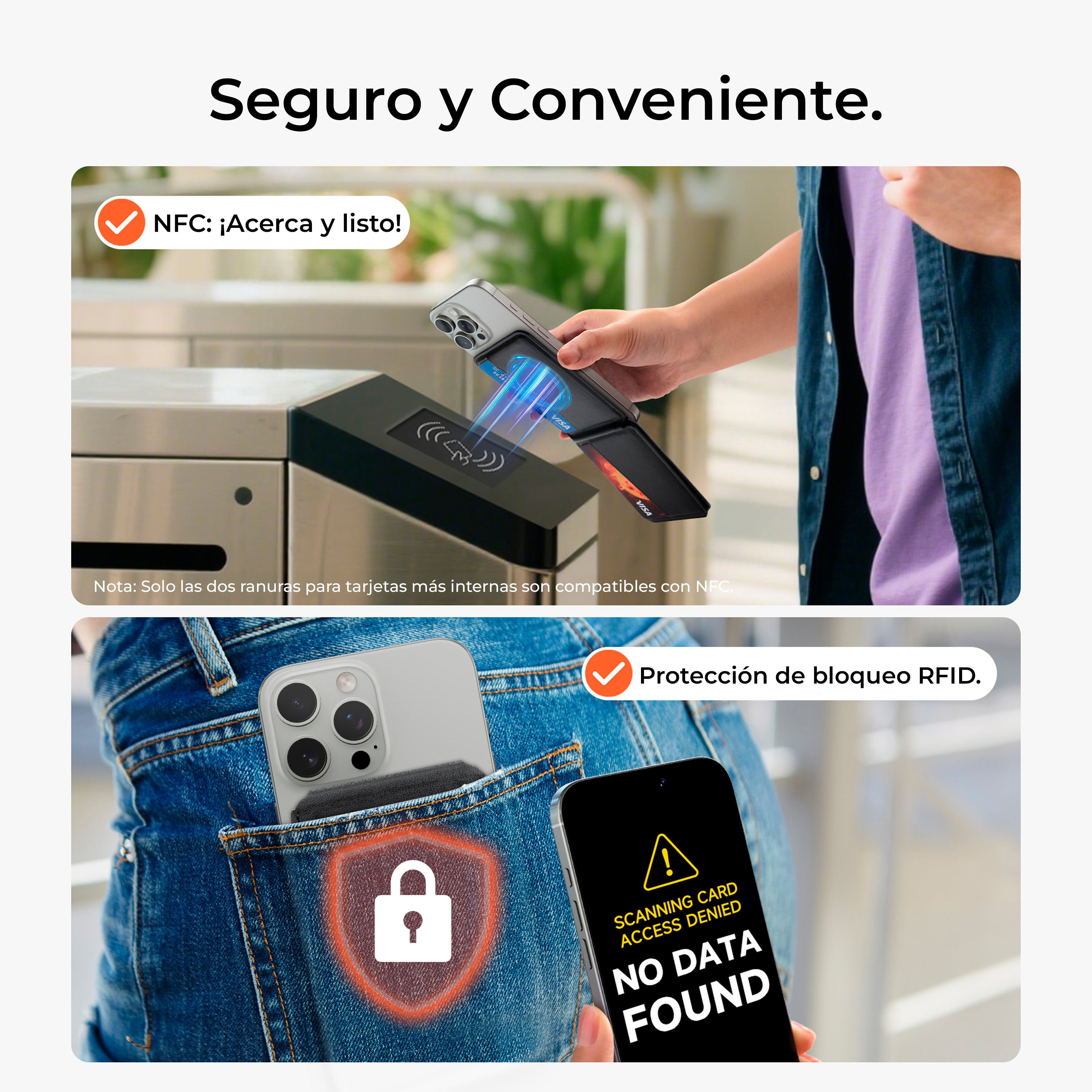 Tarjetero Suritch MagSafe NFC (Apple Find My)