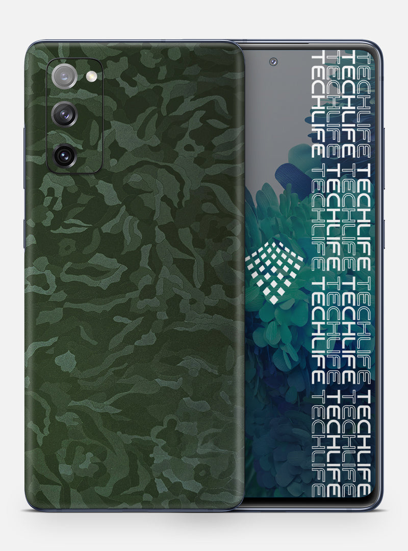 Skin Premium Camuflado Comando Oscuro Galaxy S20 FE