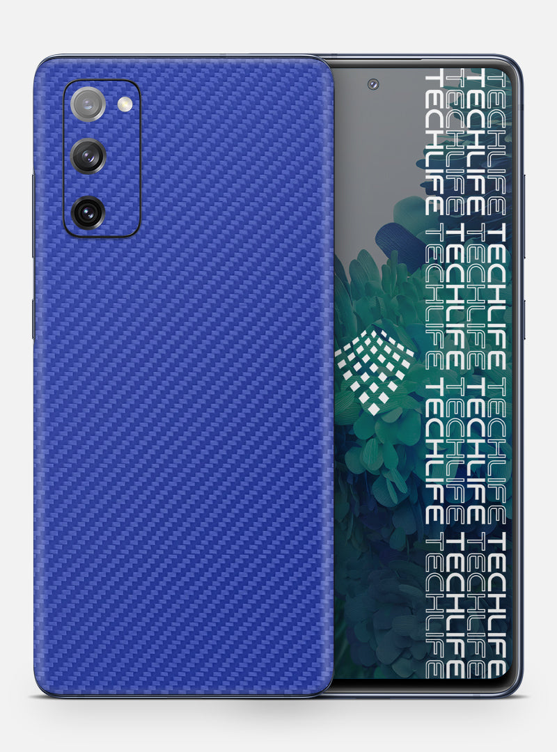 Skin Premium Carbono Azul Galaxy S20 FE