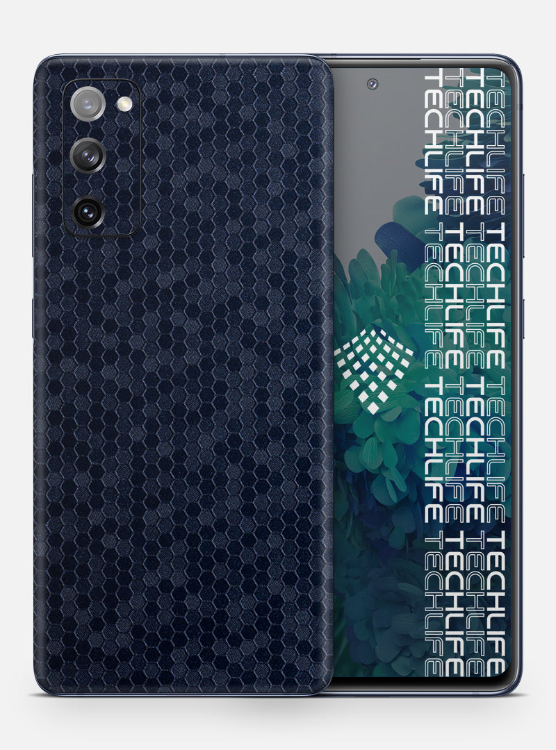 Skin Premium HexaTech Océano Azul Galaxy S20 FE