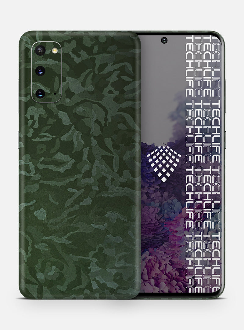 Skin Premium Camuflado Comando Oscuro Galaxy S20