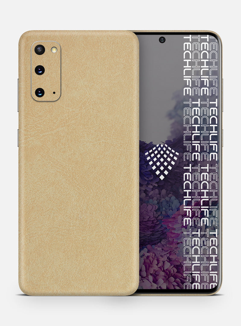 Skin Premium Cuero Esencia Marfil Galaxy S20