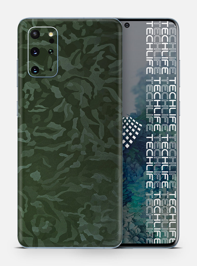 Skin Premium Camuflado Comando Oscuro Galaxy S20 Plus