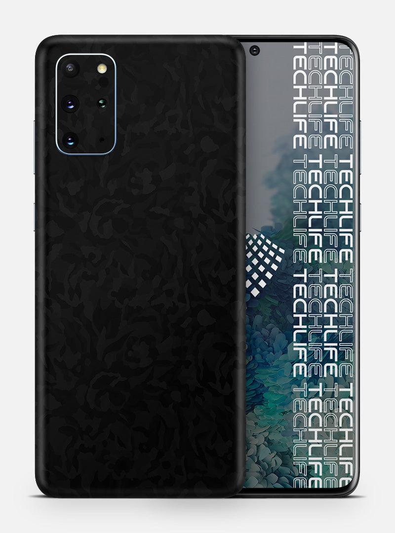 Skin Premium Camuflaje Espectro Negro Galaxy S20 Plus