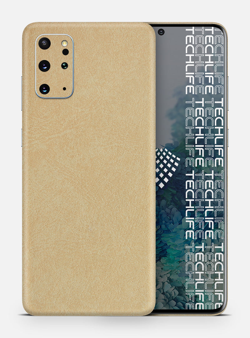 Skin Premium Cuero Esencia Marfil Galaxy S20 Plus