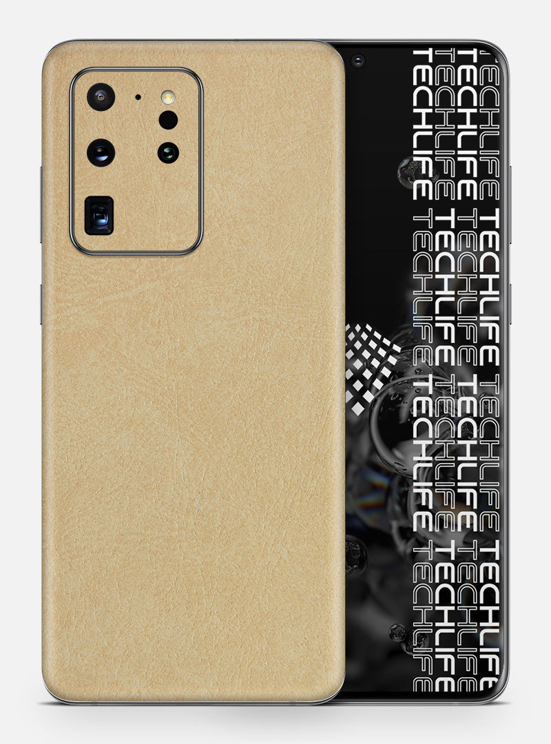 Skin Premium Cuero Esencia Marfil Galaxy S20 Ultra