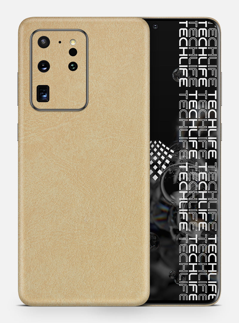 Skin Premium Cuero Esencia Marfil Galaxy S20 Ultra