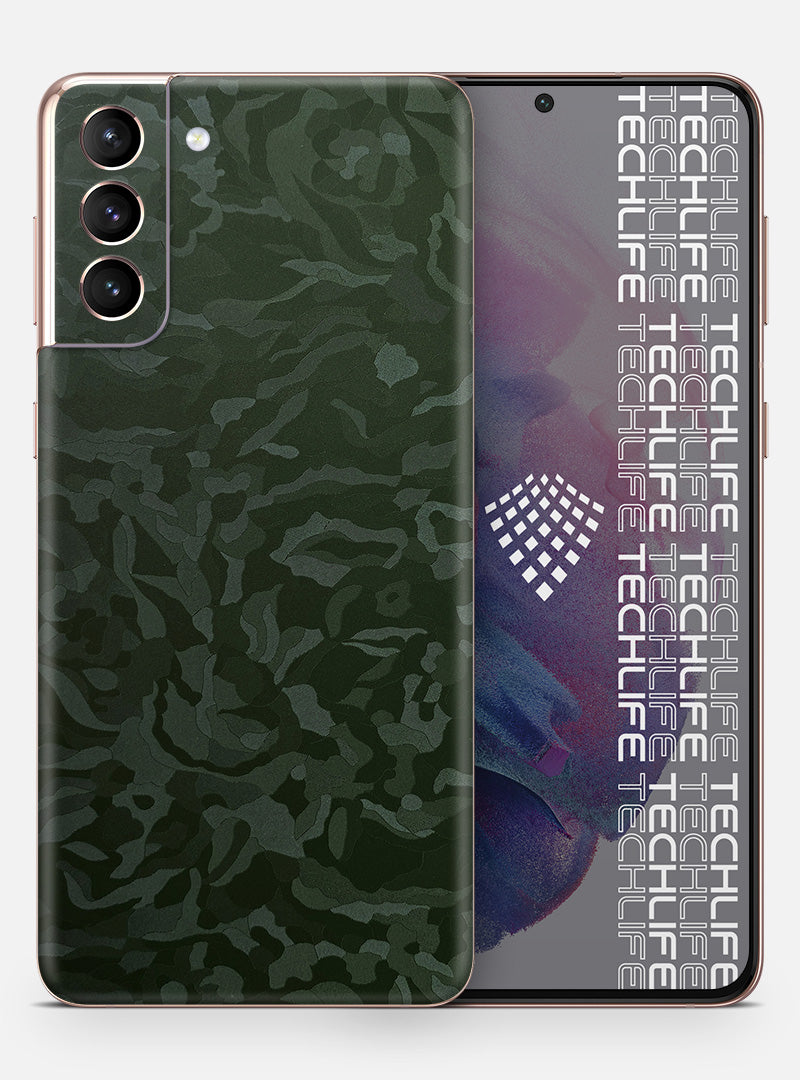 Skin Premium Camuflado Comando Oscuro Galaxy S21