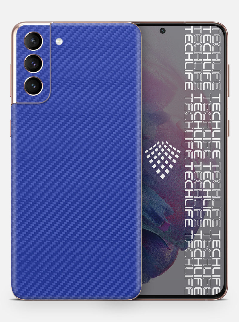 Skin Premium Carbono Azul Galaxy S21