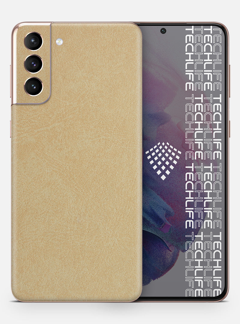 Skin Premium Cuero Esencia Marfil Galaxy S21