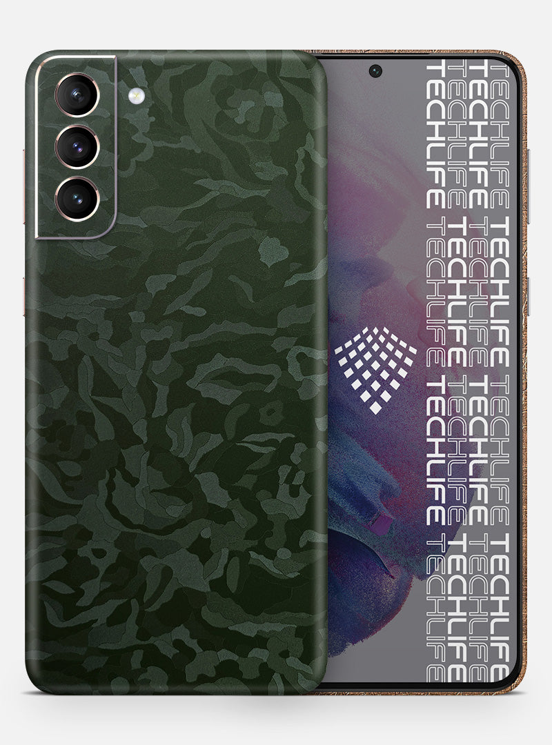 Skin Premium Camuflado Comando Oscuro Galaxy S21